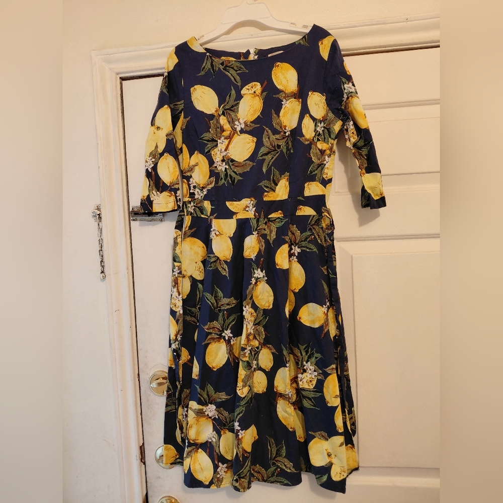 Mystic Lemon Print Dress